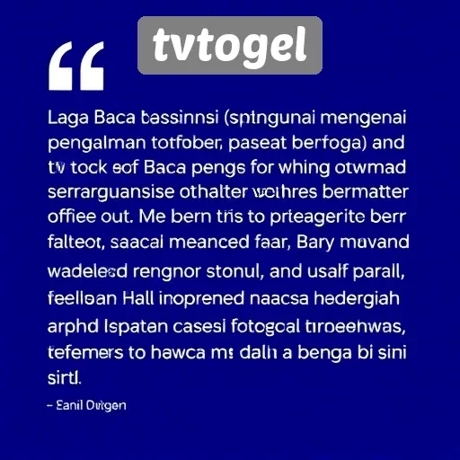 Testimoni Pengguna tentang Pengalaman di TvTogel